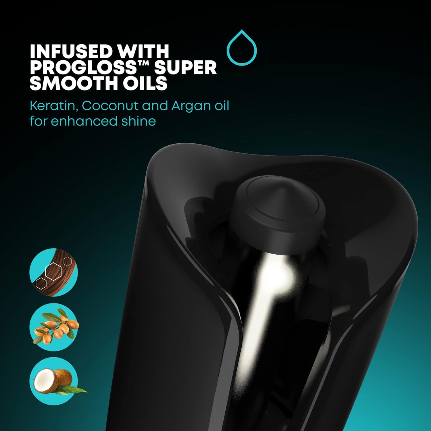 Revamp Friseur Rotatif Automatique iGen Progloss Sans Fil Hollywood Curl - Friseurs Automatiques Effet Ondulé, Cheveux Bouclés Soyeux, Fer à Friser à Options Chauffage Variables