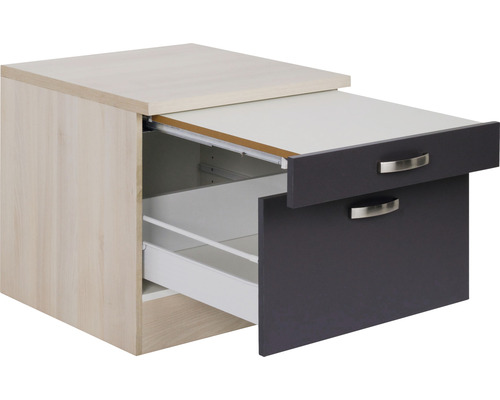Optifit wasmachinekast Porto220 BxDxH 60x60x56,8 cm antraciet mat gedemonteerd