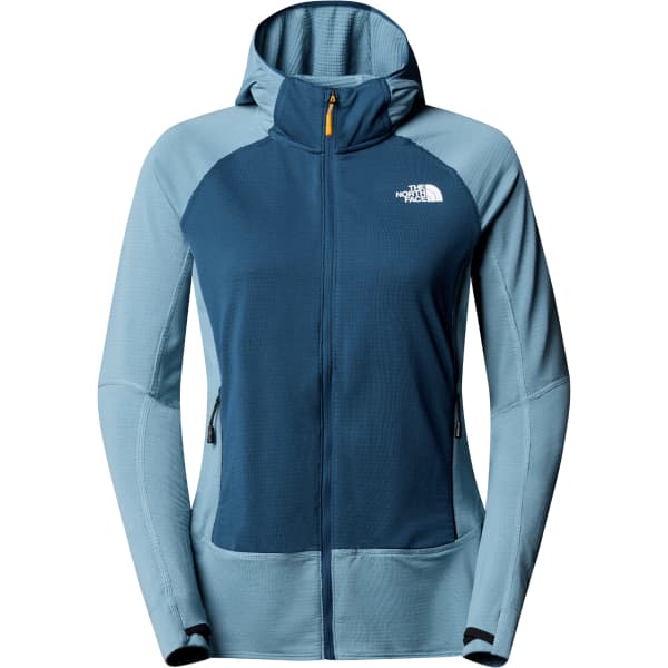 Veste polaire randonnée THE NORTH FACE W BOLT POLARTEC HOODIE ALGAE BLUE/MIDNIGHT PETROL