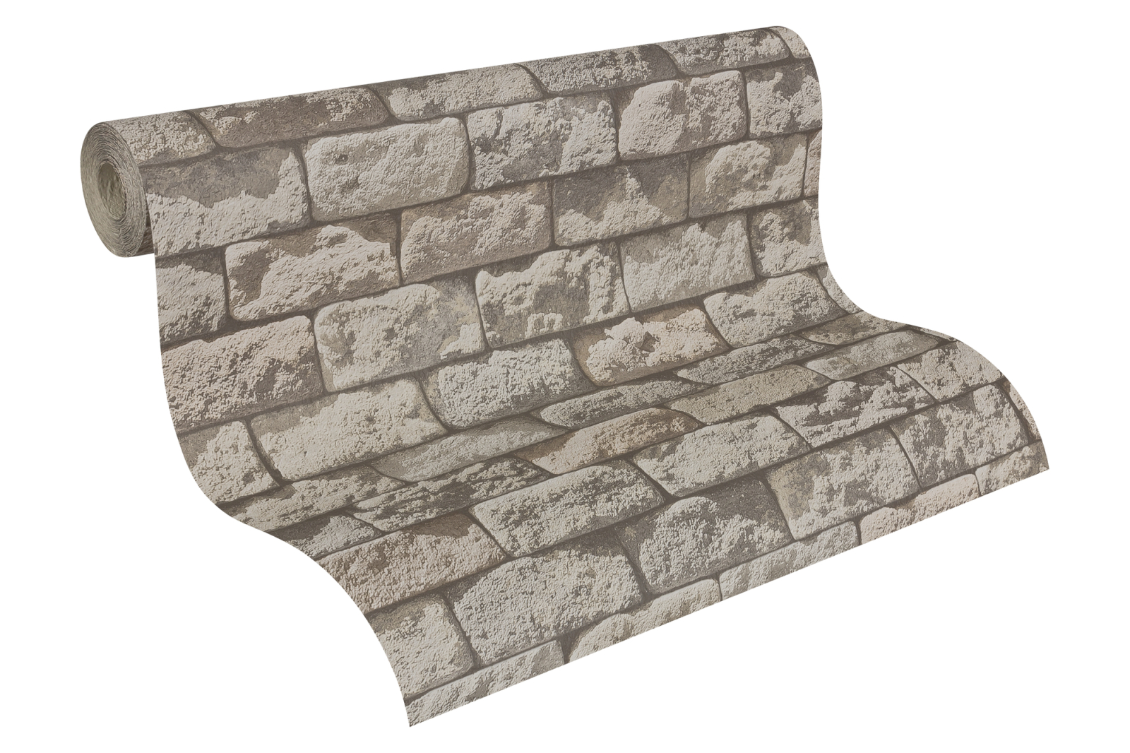 Papiertapete DEKORA NATUR 6 - Mauer - creme-beige - 10 Meter