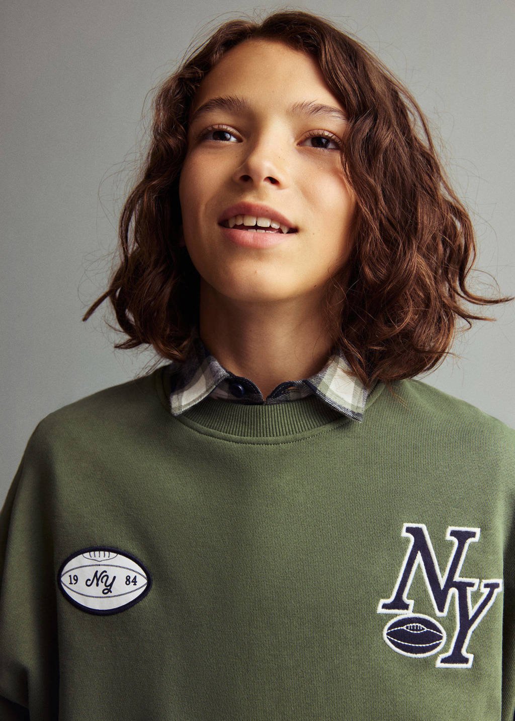 Mango Kids sweater groen