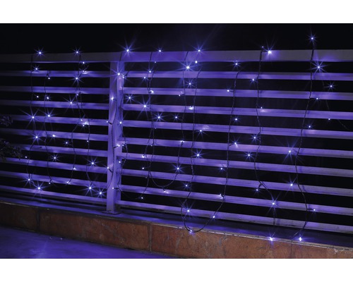 Lafiora lichtsnoer 11,9 m + 10 m aansluitsnoer 120 LED's koel wit blauwe lichtkleur incl. timer en kleurveranderingsfunctie