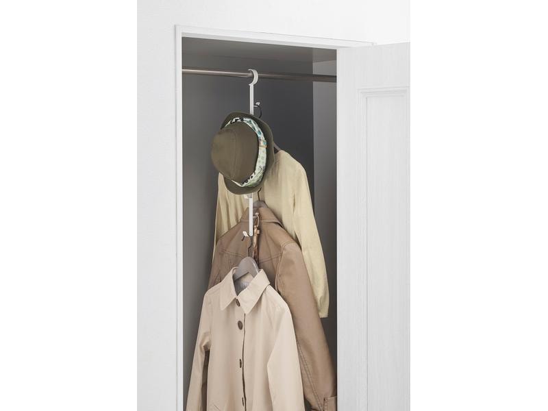 Yamazaki Türgarderobe Smart Weiss Schrankaufhänger aus Metall
