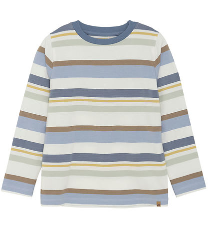 Minymo Bluse - Flint Stone/Weiß m. Streifen