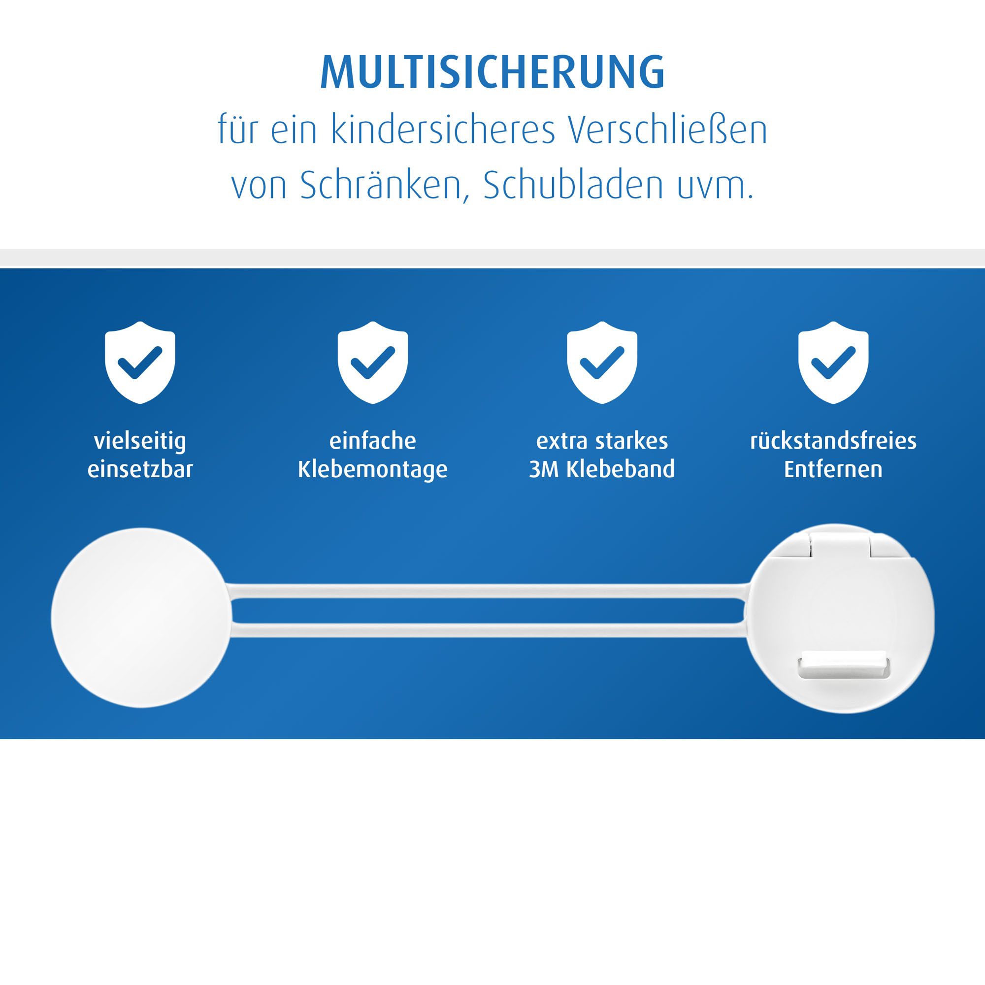 reer Multisicherung zum Sichern von Schränken, Schubladen und mehr