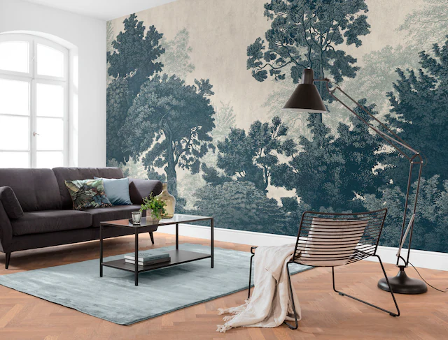 Komar Fototapete »Digitaldruck Vlies -  Unfading Trees - Grösse 400 x 250 cm« bedruckt glatt Wohnzimmer, Schlafzimmer