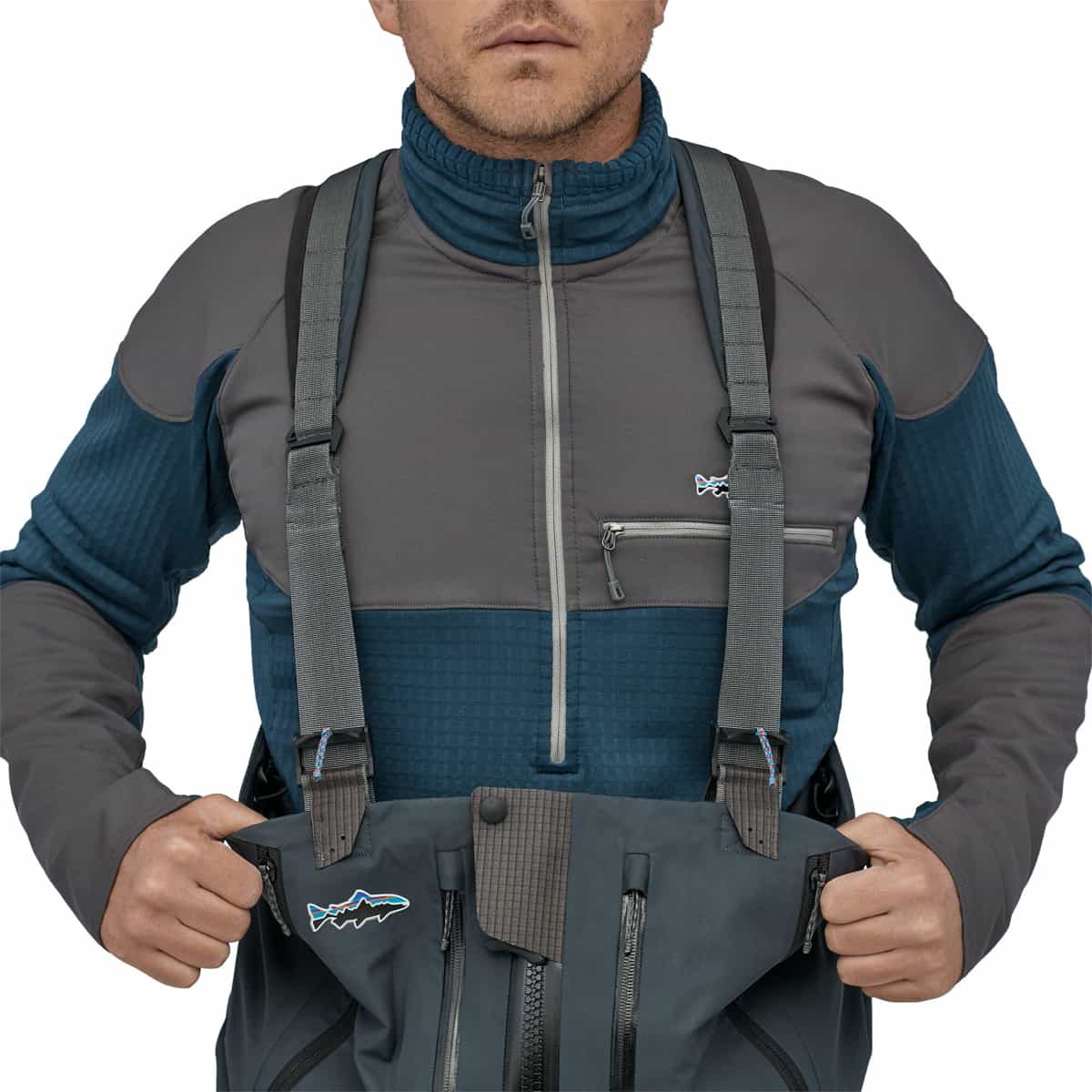 Patagonia M's Swiftcurrent Expedition Zip Front Waders Forge Grey