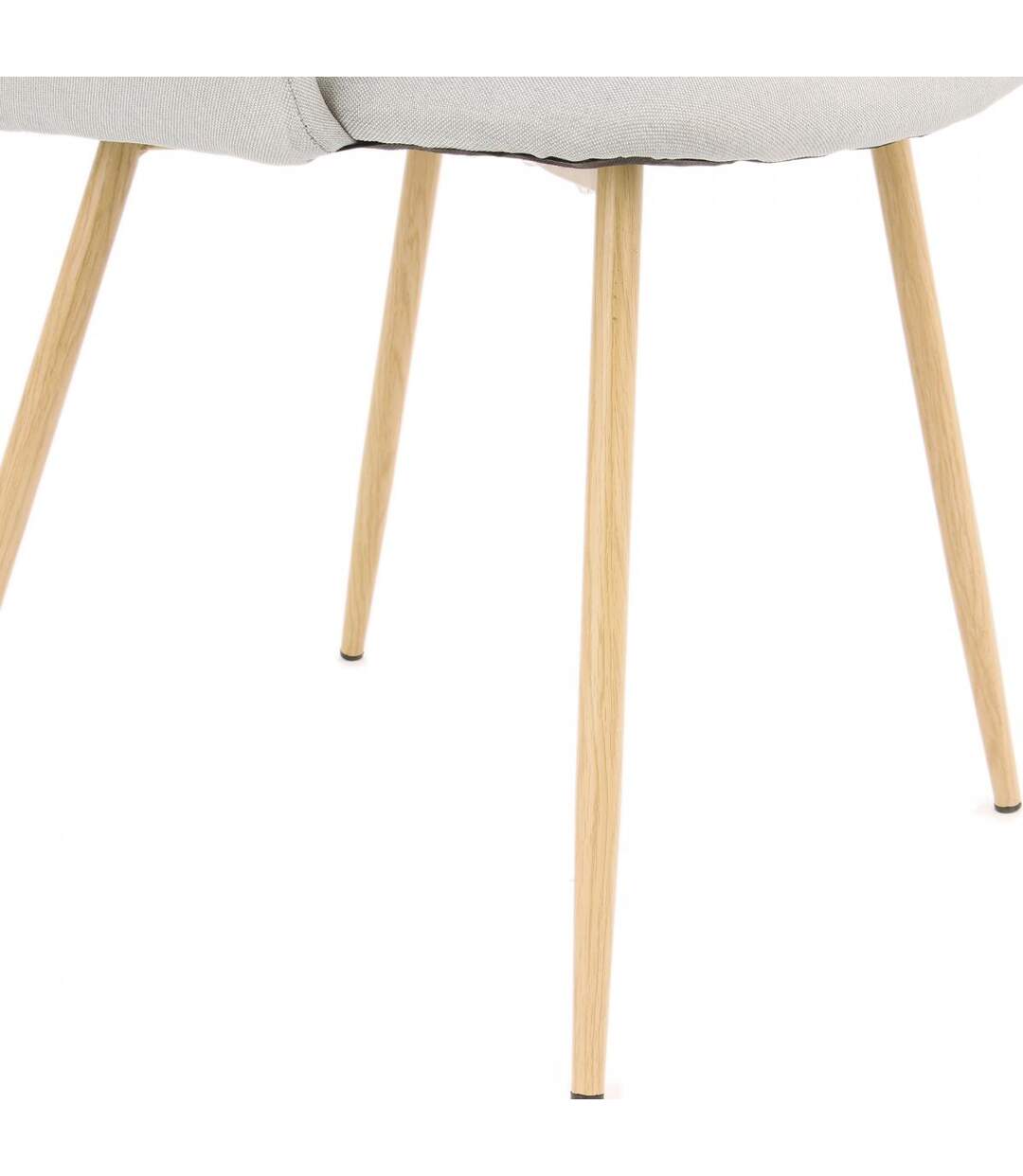 Lot de 2 chaises ANA en polyester doux et soyeux fait main