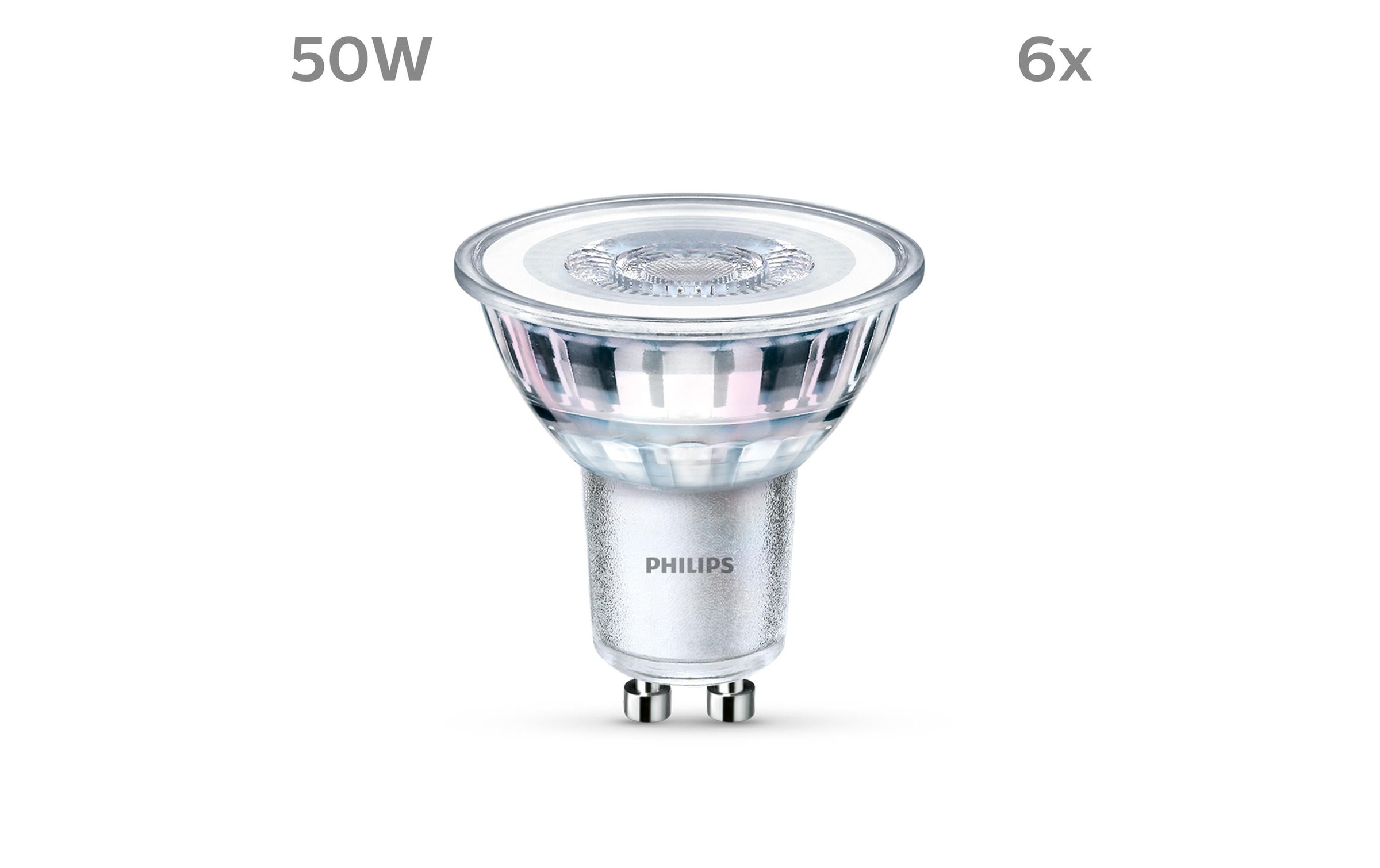 Philips LED-Leuchtmittel »(50W), 4.6W, GU10, Ne« GU10 Neutralweiss