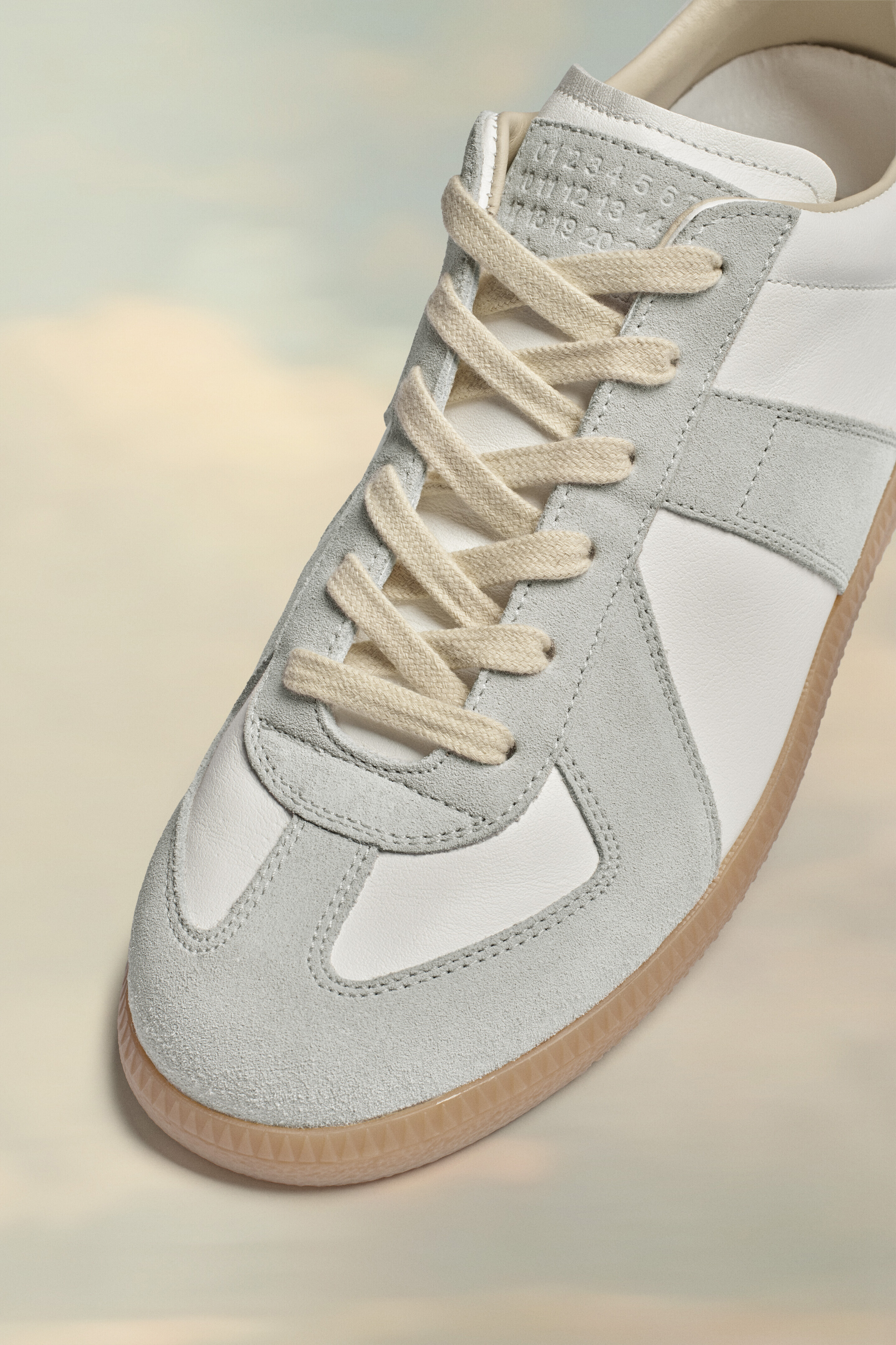 Replica Sneakers Dirty Blanc Blanc argile