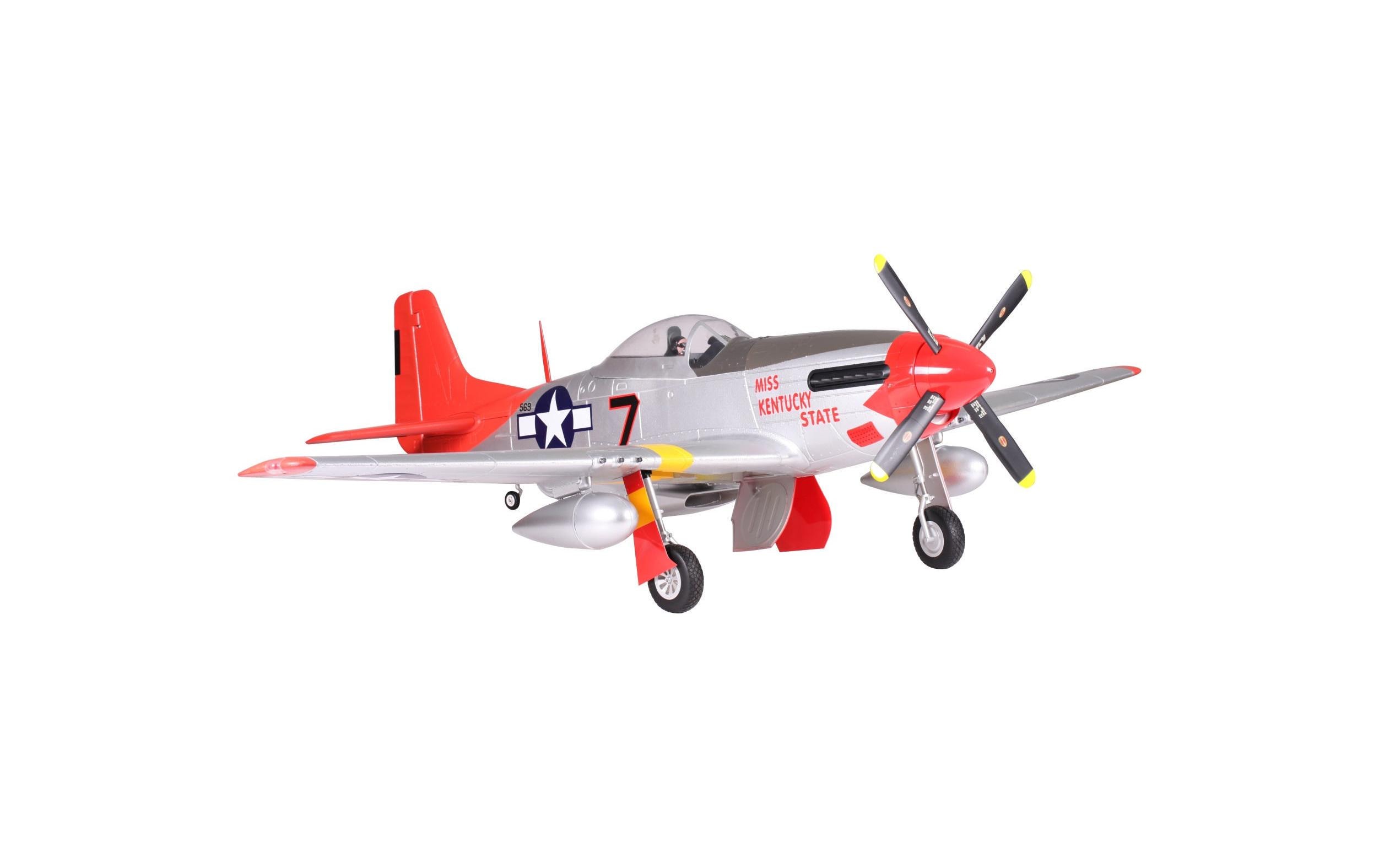 Warbird P-51D Mustang Red Tail 1700 mm PNP<br>P-51D Mustang Warbird mit Einziehfahrwerk und Brushless Antrieb