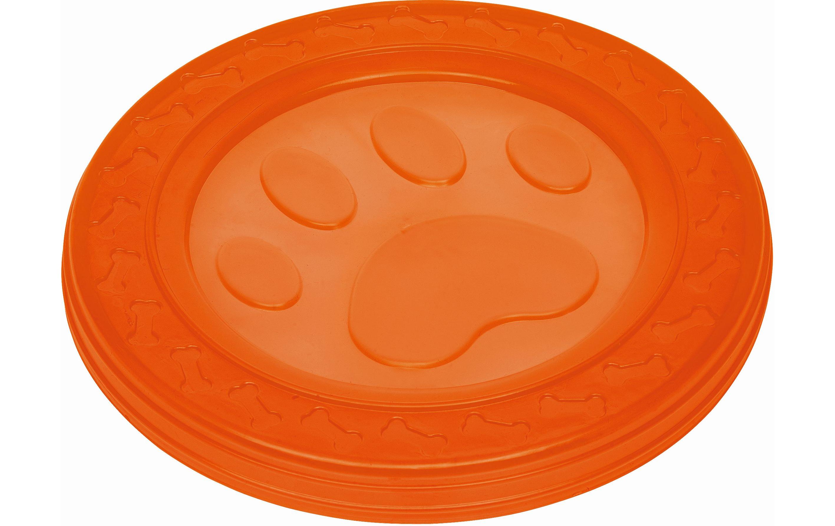 Hunde-Spielzeug Fly-Disc Paw, Ø 22 cm, OrangeFrisbee
