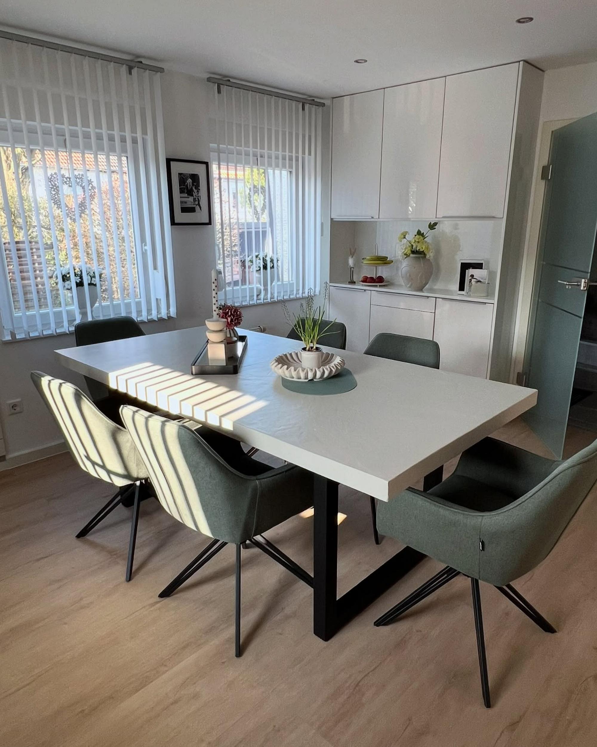 Set van 2 eetkamerstoelen draaibaar JODAR Donkergroen