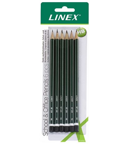 Linex Blyanter - 6-Pak -  Grøn