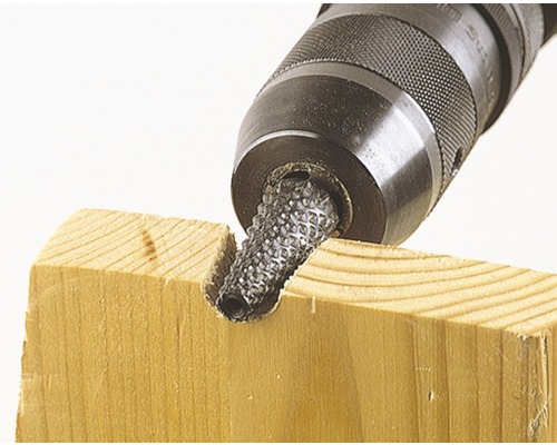 Rasp- en verzinkboorset, 5-delig, wolfraamstaal, voor hout