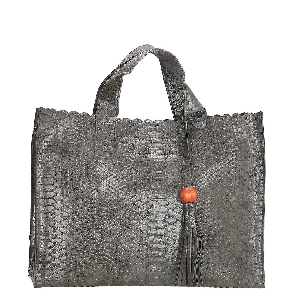 Charm London Covent Garden Hand/ Schoudertas M Snake Grey