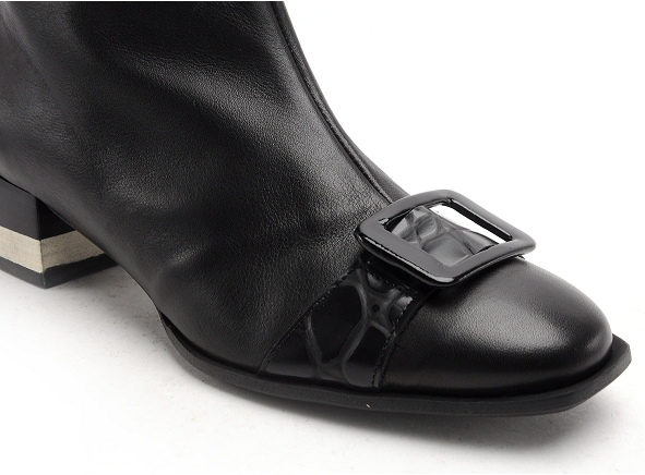 Nemonic boots bottine plates femme 2345 noir
