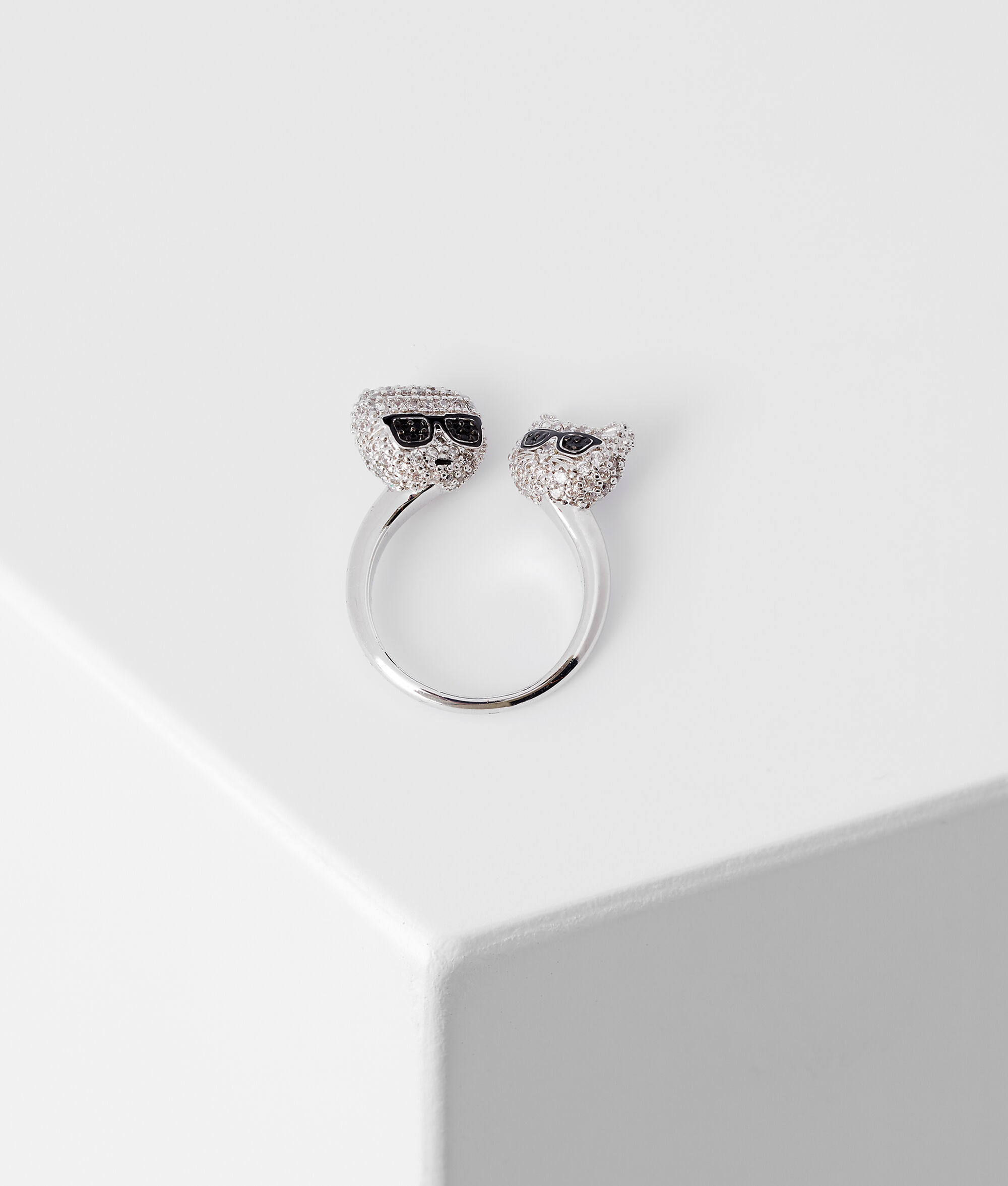 BAGUE K/IKONIK PAVÉE KARL ET CHOUPETTE