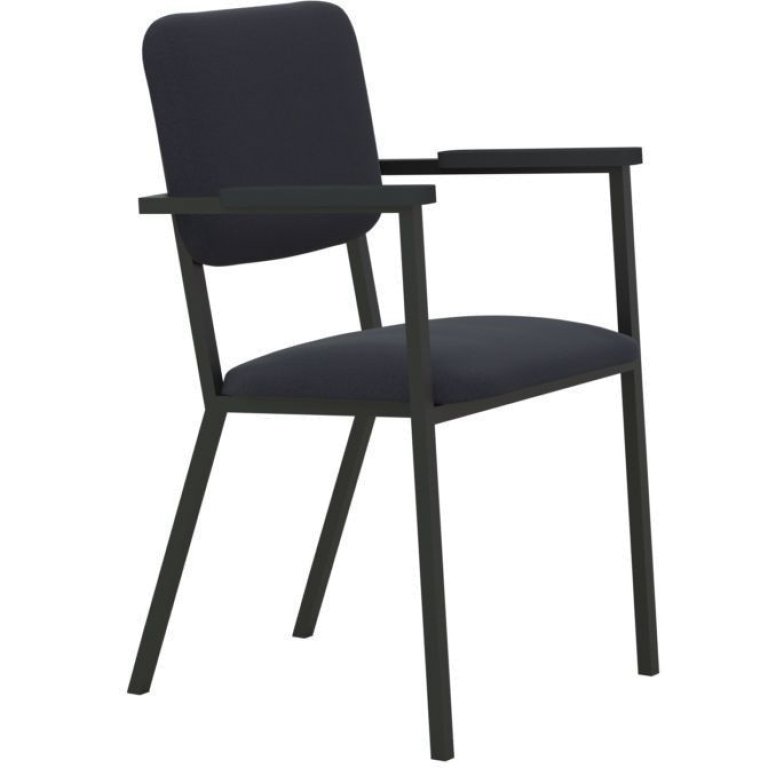 Studio HENK Co Armchair stoel met zwart frame/zwarte armleuning Hallingdal 65 - 190