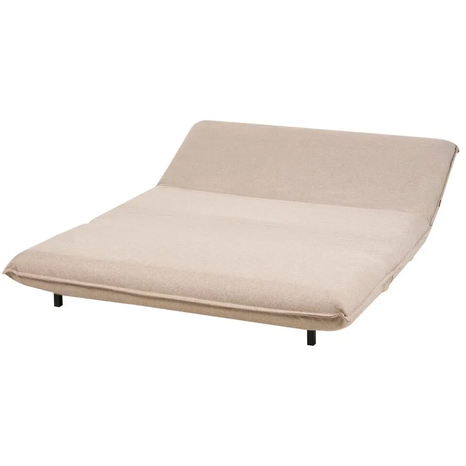 ABISKO - Slaapbank 2-zits - Beige - Kunstlinnen