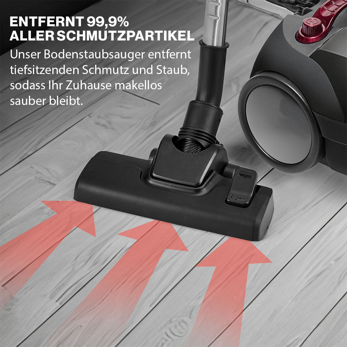 BOMANN Bodenstaubsauger BS 9019 CB N, grau 700 Watt