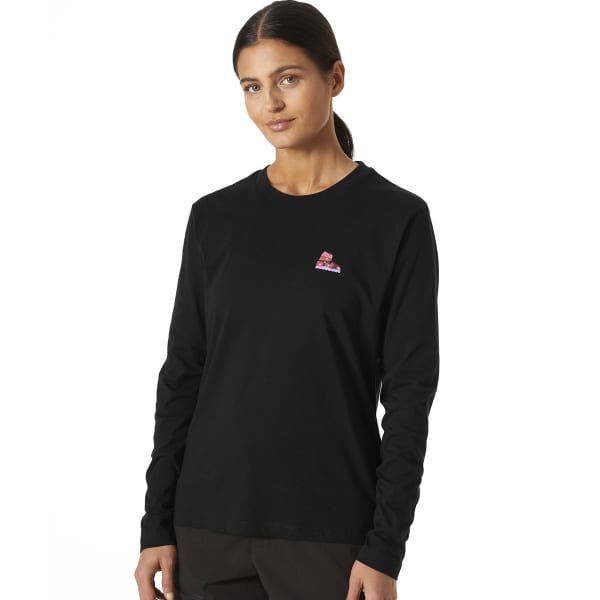 T-shirt HELLY HANSEN W F2F ORGANIC COTTON LS TEE BLACK