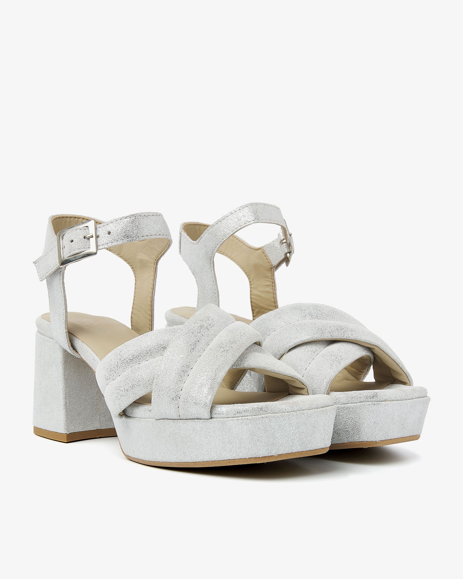 VIA VAI zilveren sandalen Cassia Gabriell