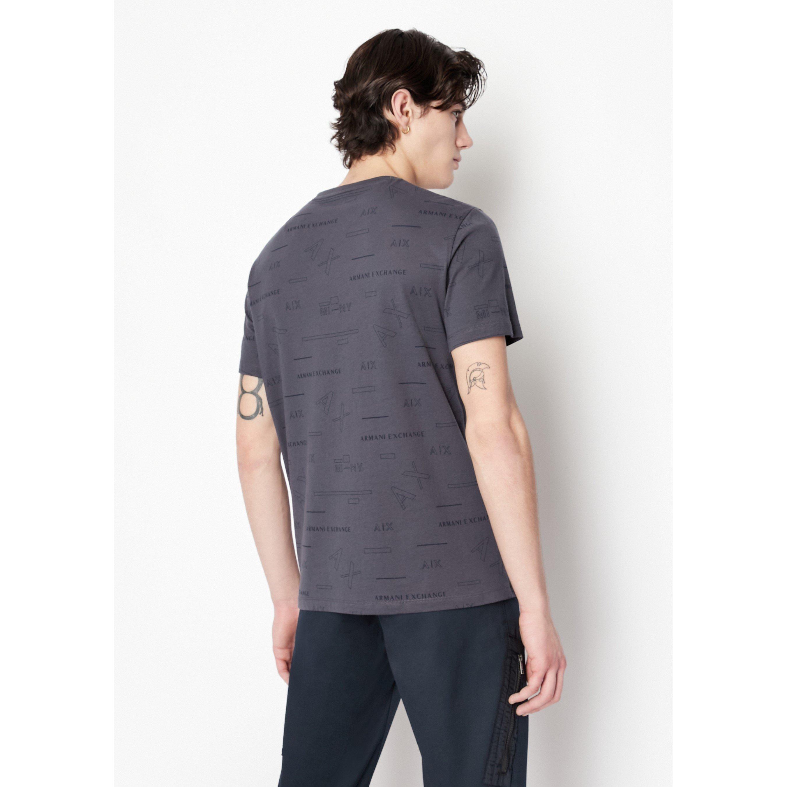 Armani Exchange All Over Print Logo T-Shirt