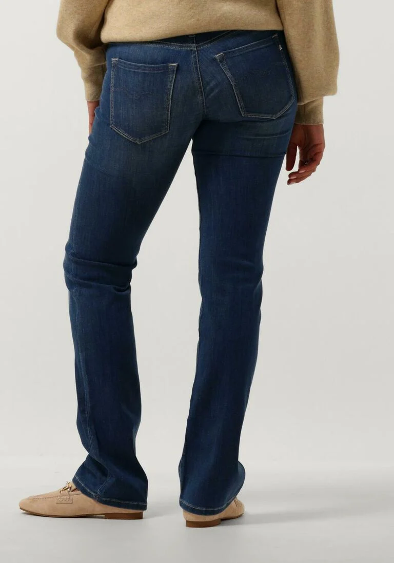 REPLAY blauwe replay slim fit jeans new luz bootcut pants