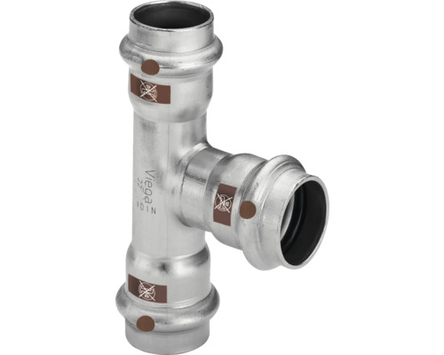 Viega Temponox Persfitting T-stuk RVS Pers Contour V 1718 15 mm 810122
