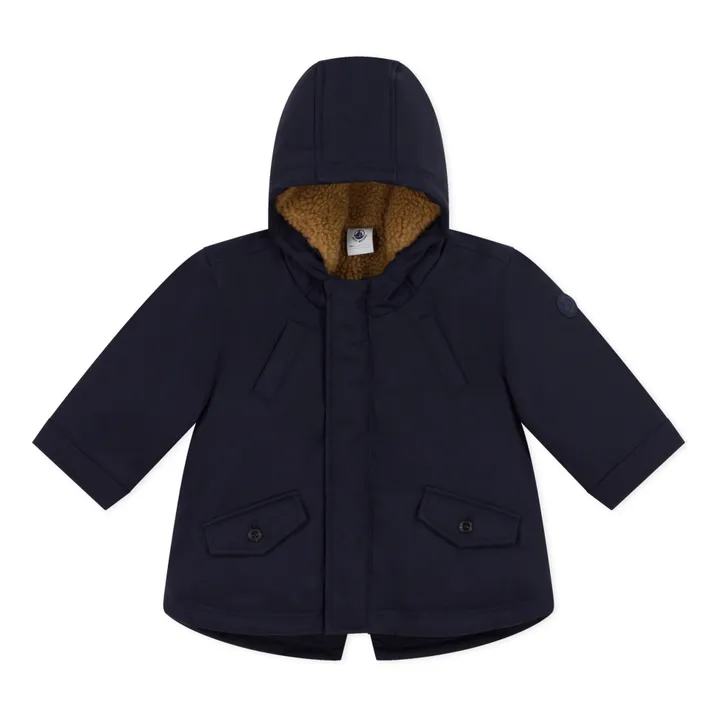 Petit Bateau Parka Doublée Sherpa | Bleu marine