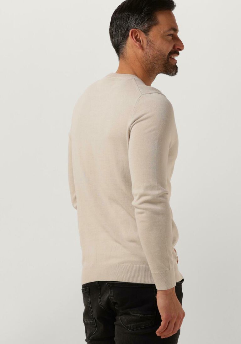 LYLE & SCOTT beige lyle & scott t-shirt cotton crew neck jumper