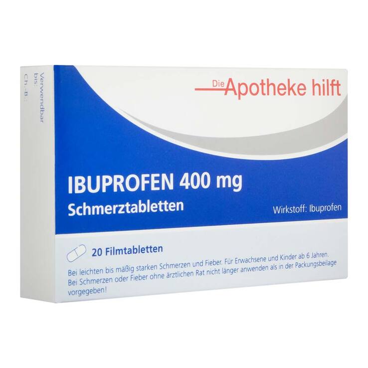Ibuprofen 400 mg Die Apotheke hilft Filmtabletten, 20 St