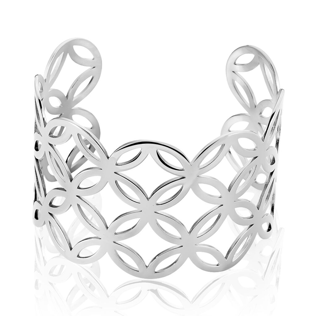 Bracelet Jonc Danyl Acier Blanc