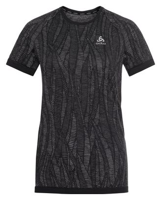 Maillot Manches Courtes Femme Odlo Blackcomb Light Noir Gris