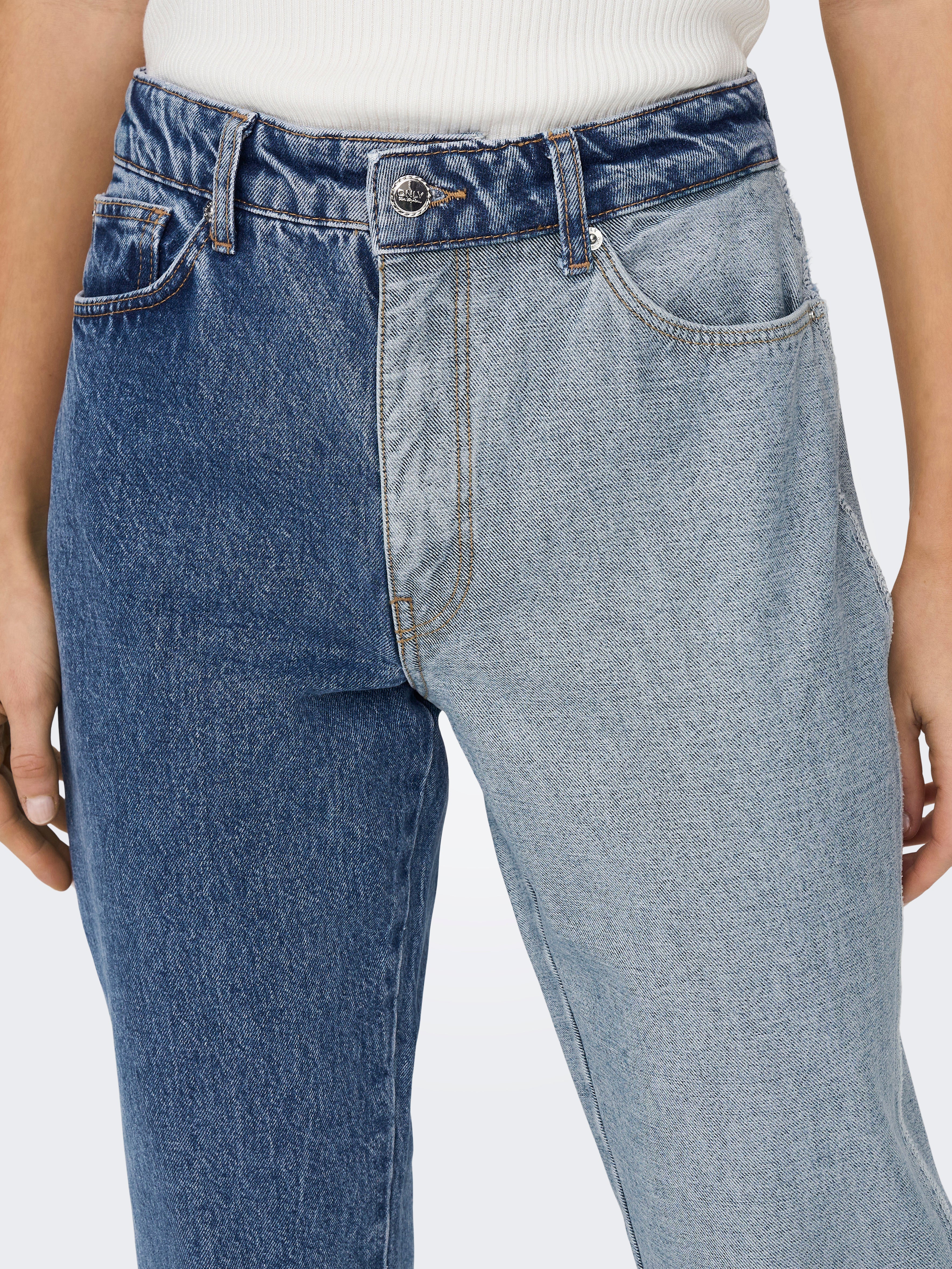 ONLLINDA Hohe Taille Hohe Taille Jeans Medium Blue Denim