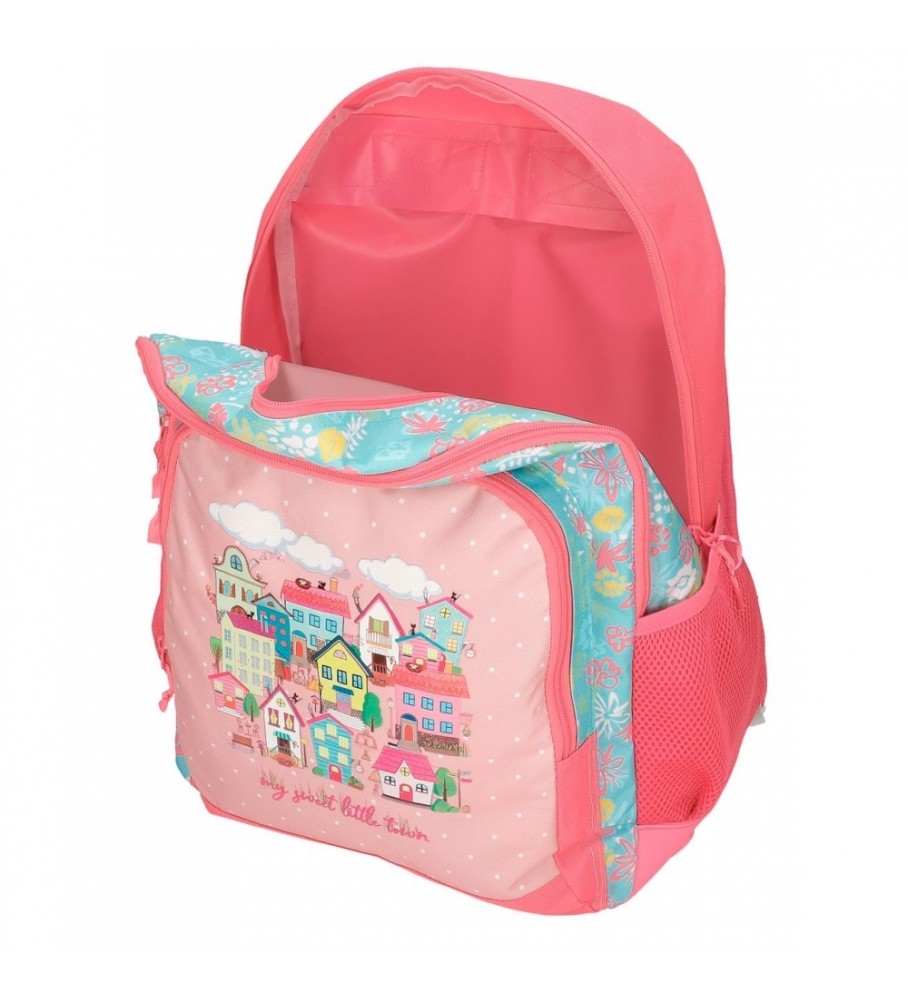 Roll Road Mochila Escolar Roll Road My little Town Dos Compartimentos rosa