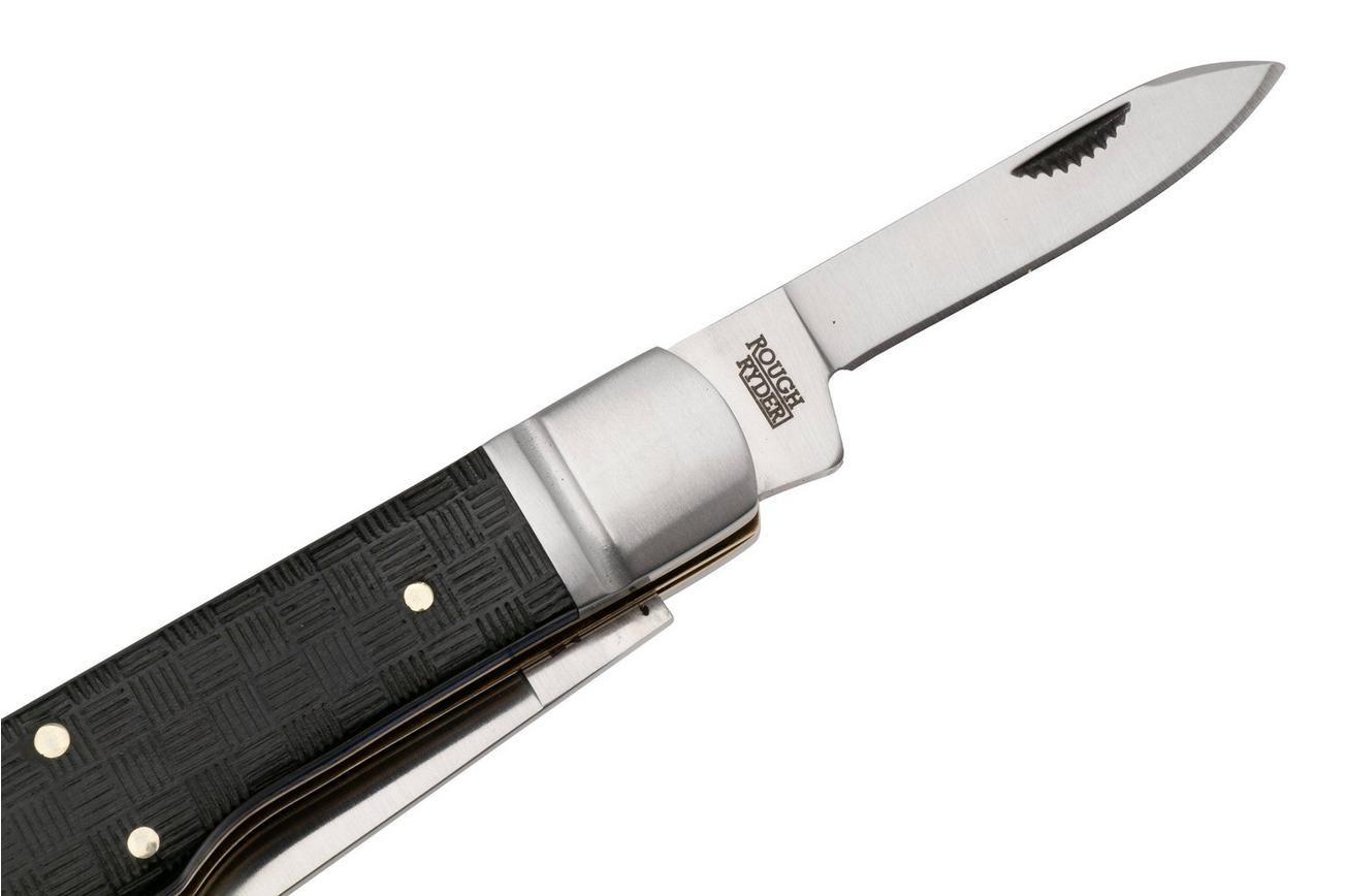 Rough Ryder Black Reserve Gunstock RR2570, Satin 440A, Textured Pakkawood, zakmes