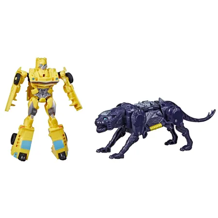 Hasbro Transformers: Aufstieg der Bestien, Beast Combiner 2er-Pack Bumblebee & Snarlsaber