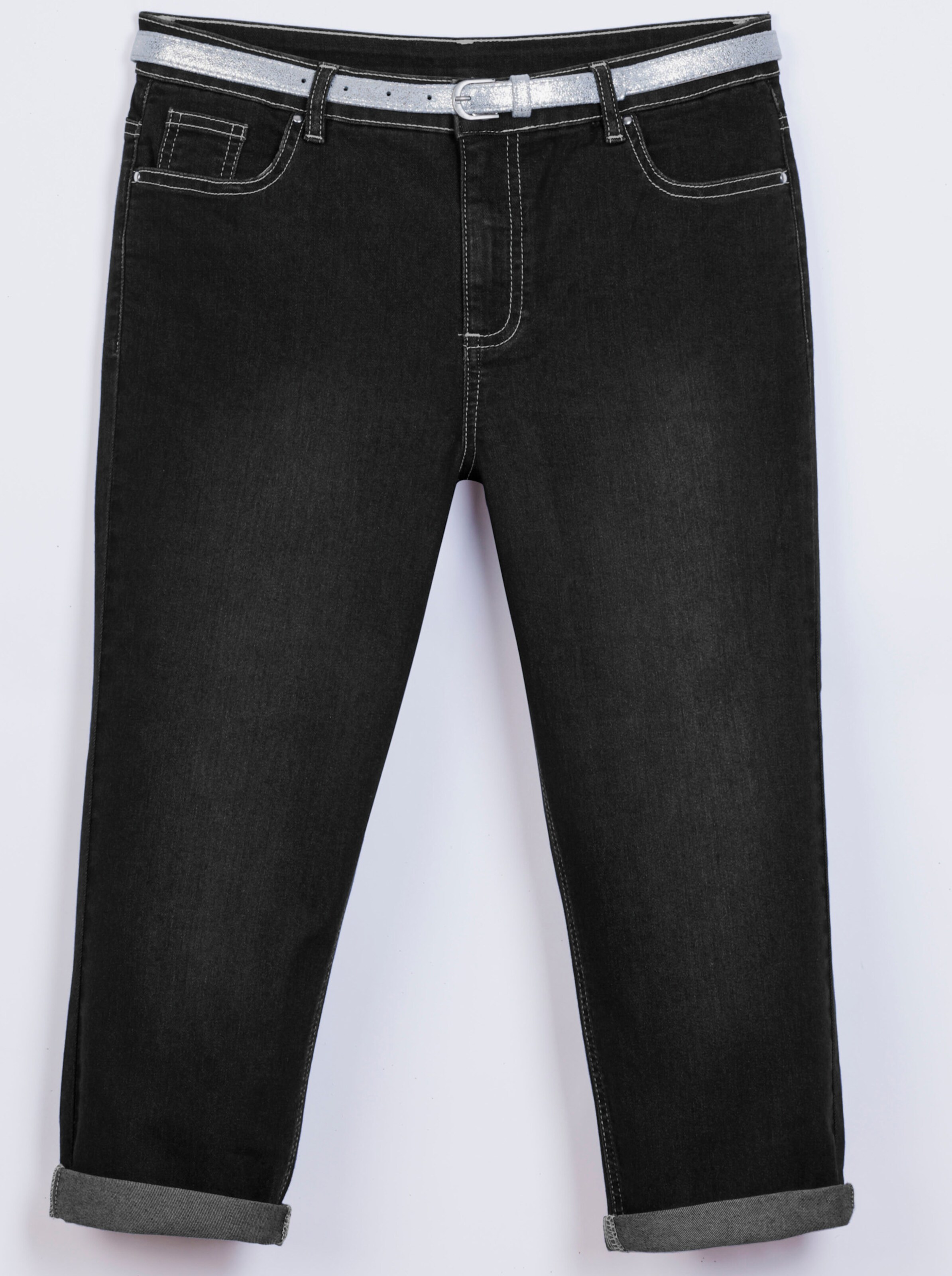 Caprihose inklusive Gürtel