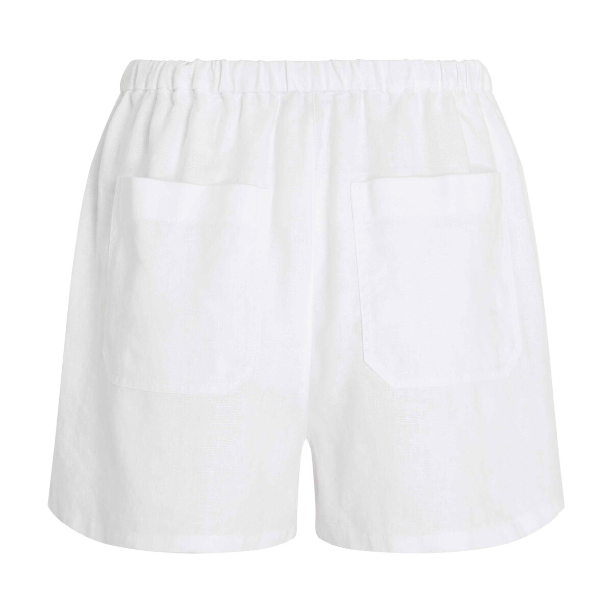 TOMMY HILFIGER<br>Shorts de linho com cintura elástica