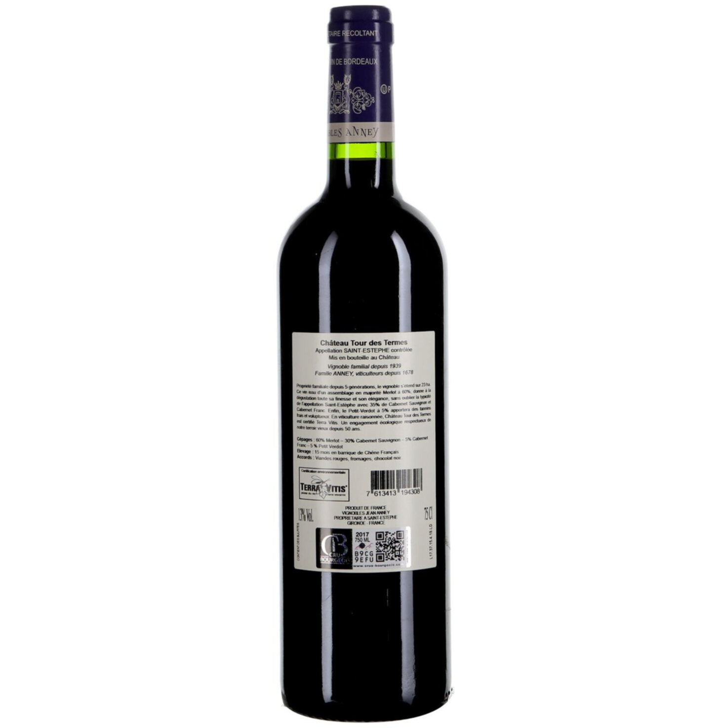 Saint-Estèphe AC Château Tour des Termes -75cl