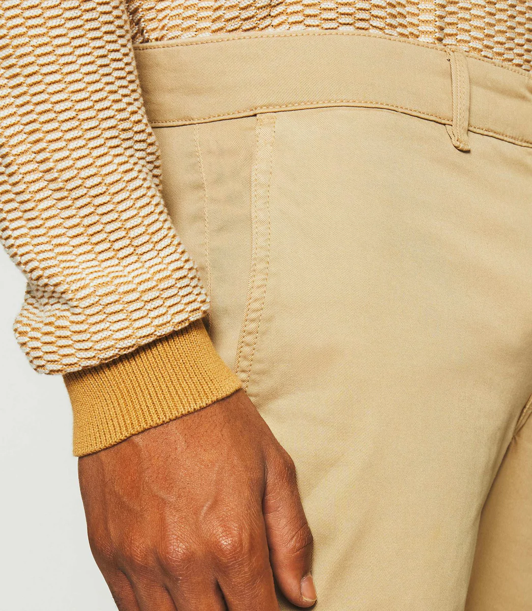 Pantalon slack slim beige PACHELOR