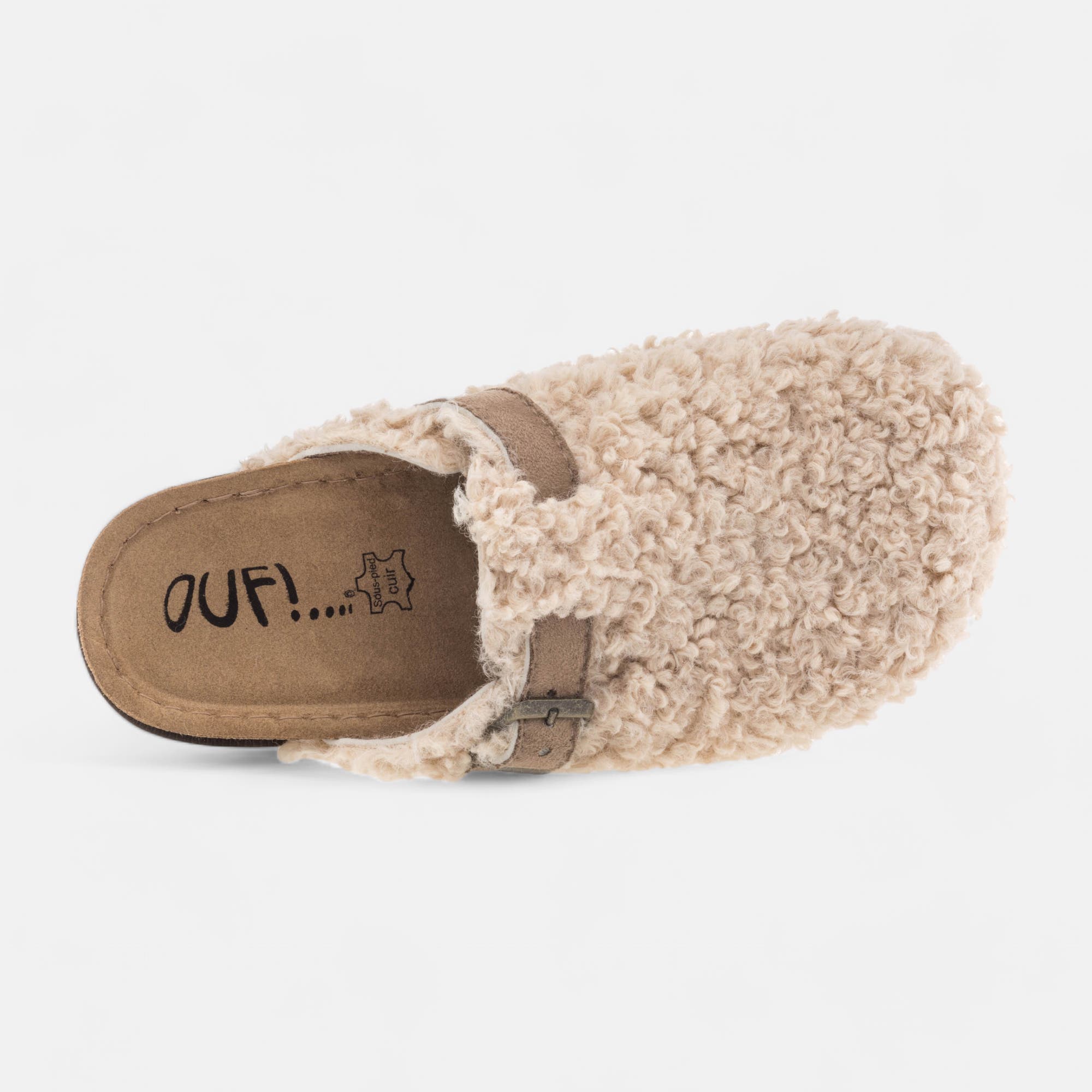 Pantoufles mules Femme beige