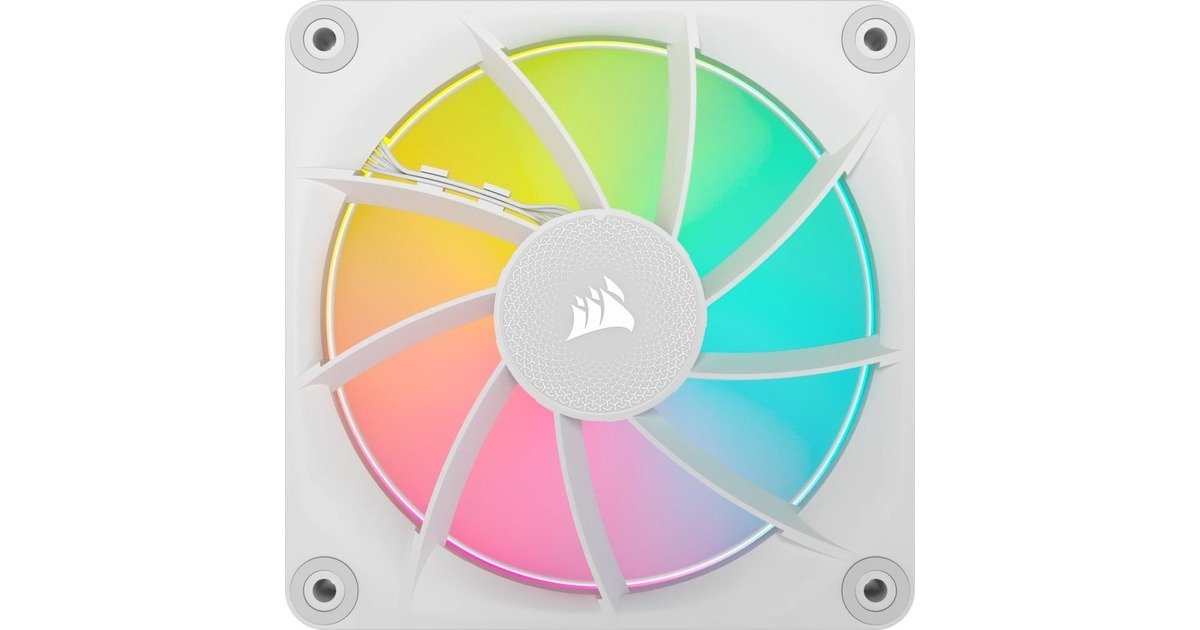 CorsairiCUE LINK LX120 RGB case fan  (Wit, 120 x 120 x 25 mm, PWM)