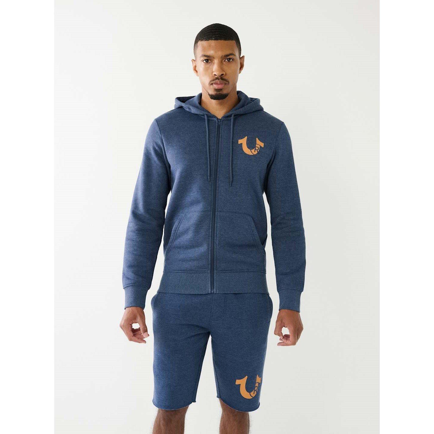 True Religion TR Logo Zip Hoodie Mens