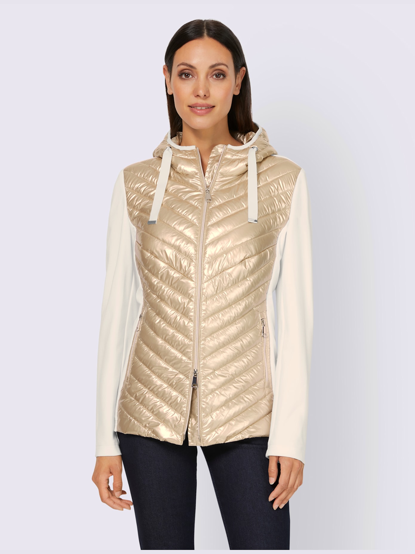 Veste à la brillance métallisée