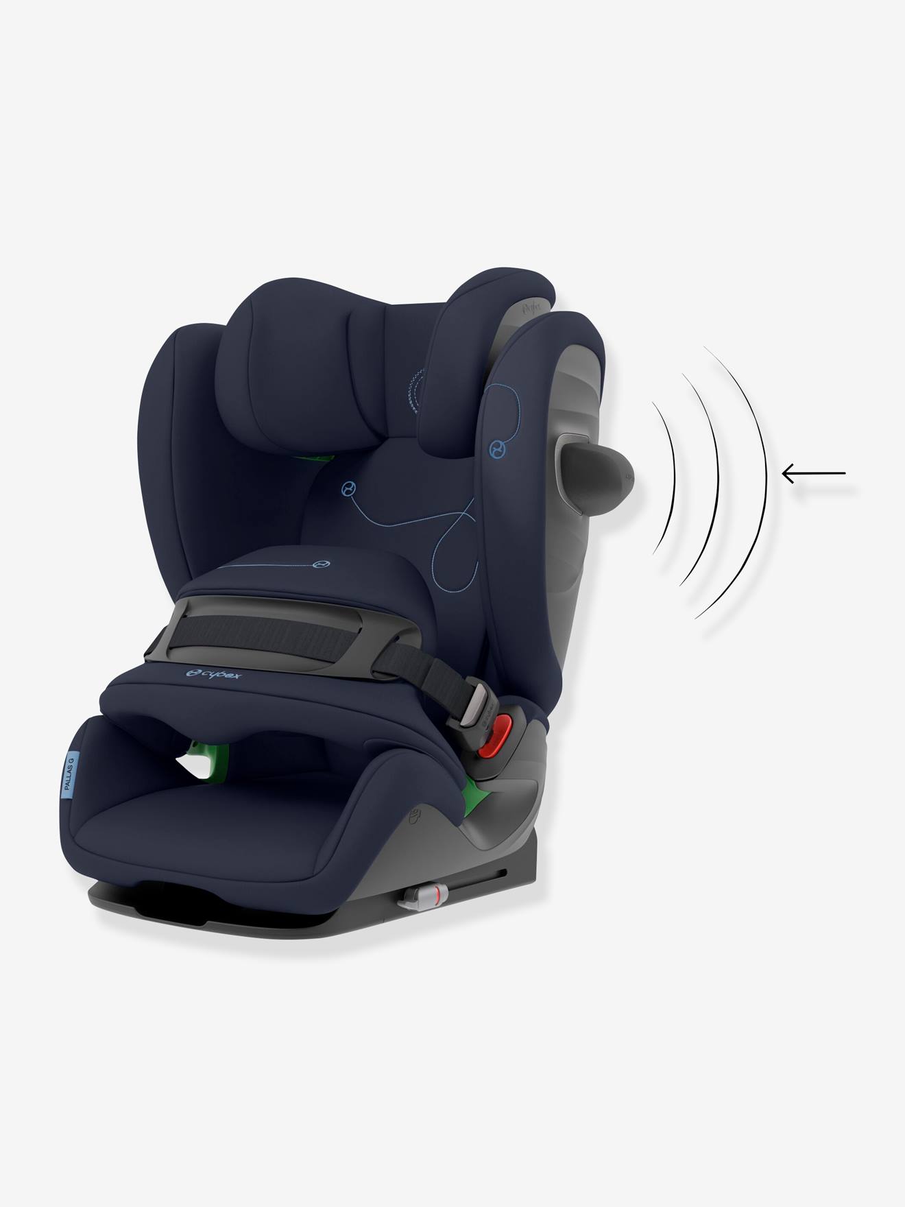 Cadeira auto CYBEX Pallas G i-Size, de 76 a 150 cm, equivalente aos grupos 1/2/3, azul