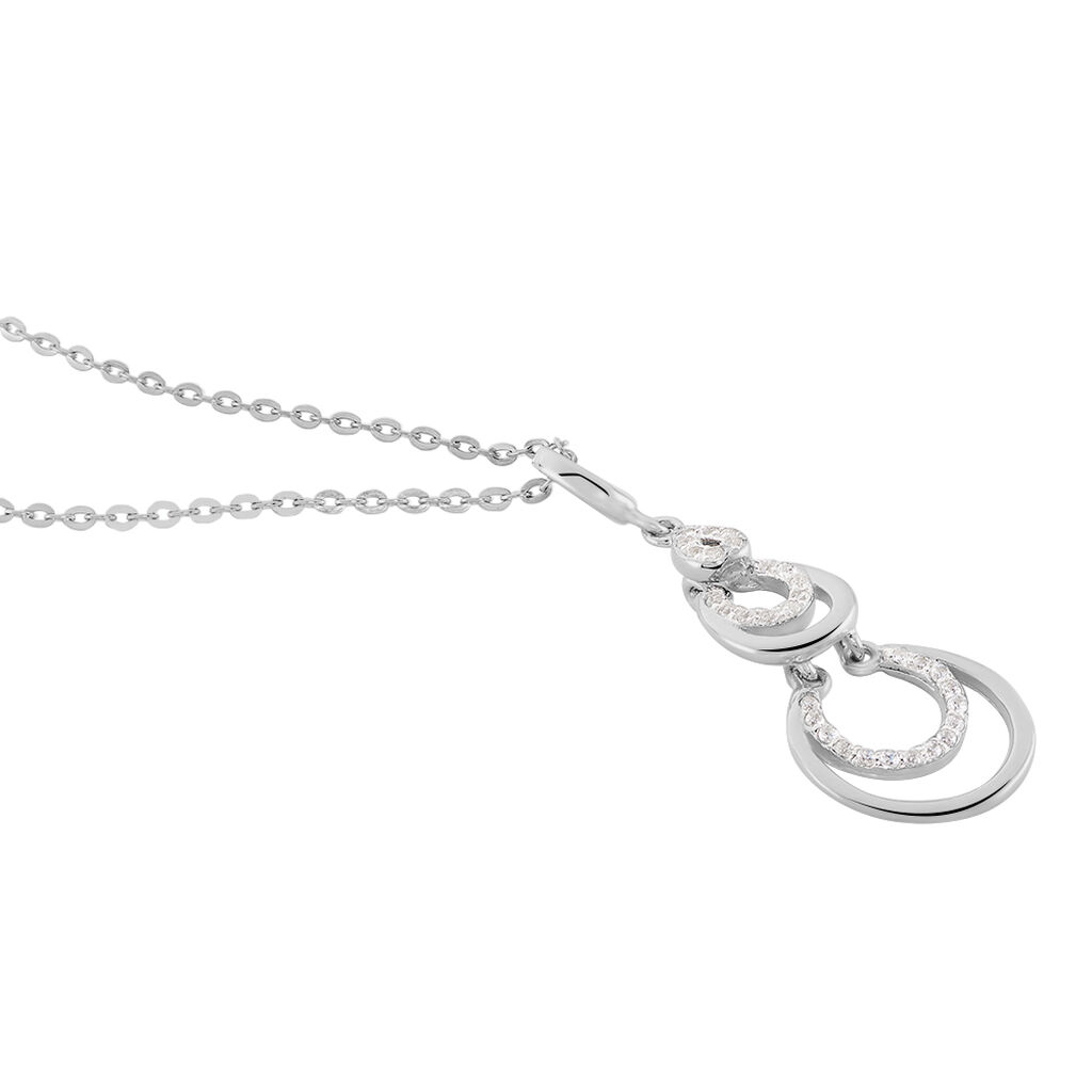 Collier Greta Argent Blanc