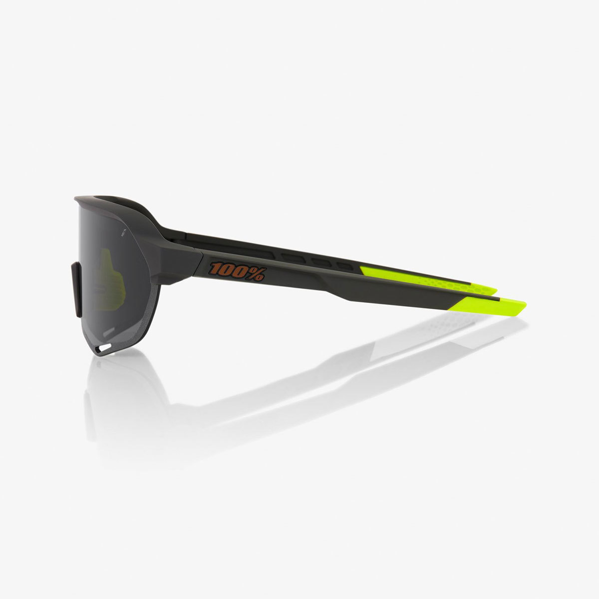 100% S2 Sport Zonnebril Grijs met Smoke Lens